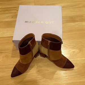 Madden Girl Women's Multi-Tone Ankle Booties